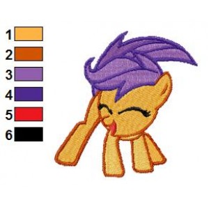 Scootaloo Embroidery Design 02
